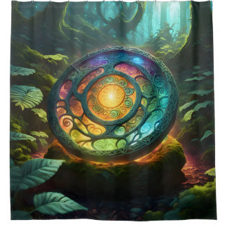 Wheel Of Wonder – Ancient Stone Spiral Art Shower