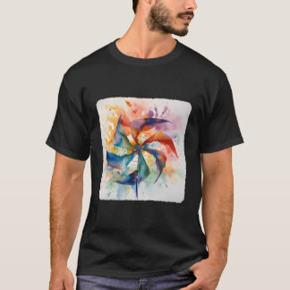 Wheel Sning Wind Colourful Rotation Blades T-Shirt