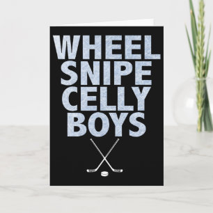 Wheel Snipe Celly Boys Hockey Card