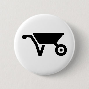 Wheelbarrow 2 Inch Round Button