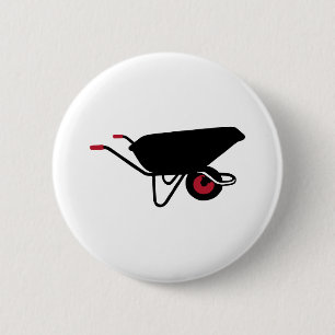 Wheelbarrow 2 Inch Round Button
