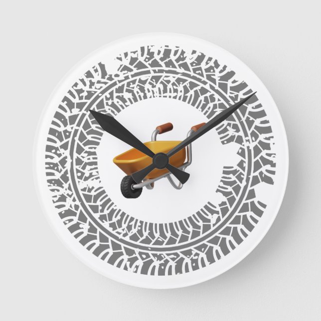 wheelbarrow drift, burnout round clock (Front)