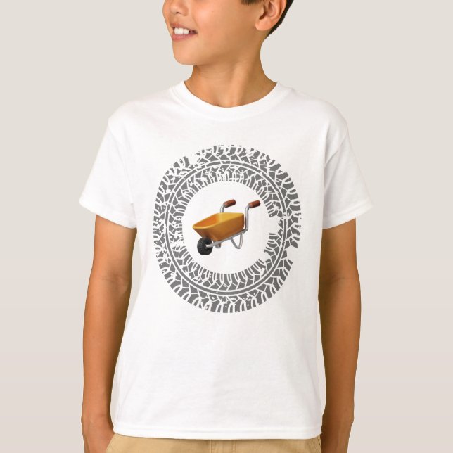 wheelbarrow drift, burnout T-Shirt (Front)