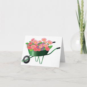 Wheelbarrow Full Of Flowers Note Cards