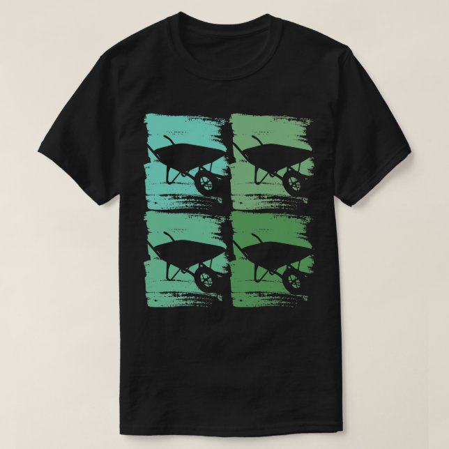 Wheelbarrow Gardener 2 T-Shirt (Design Front)