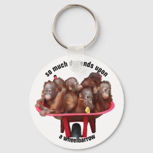 Wheelbarrow Keychain