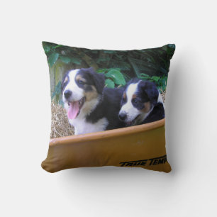 Wheelbarrow Ride Throw Pillow