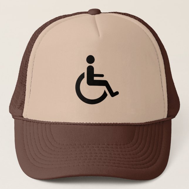 Wheelchair Access - Handicap Chair Symbol Trucker Hat (Front)