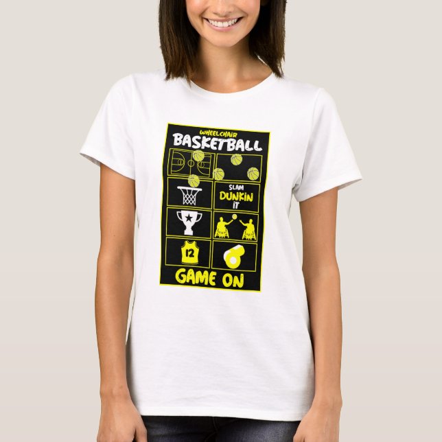 Wheelchair Basketball Players     T-Shirt (Front)