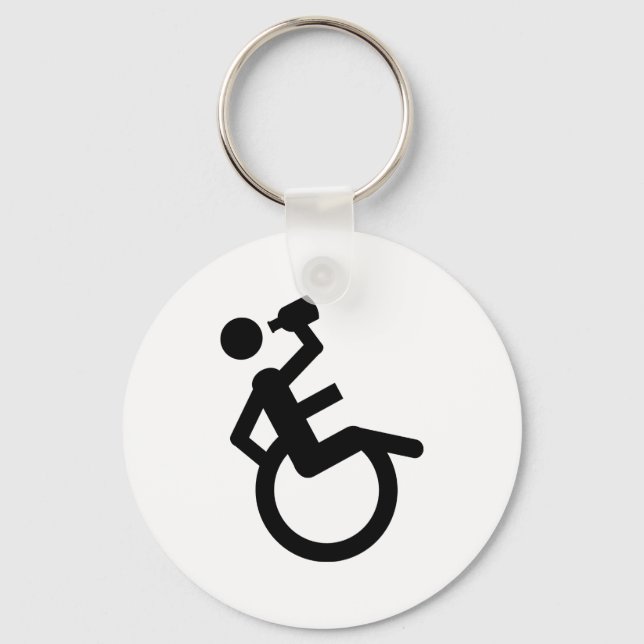 wheelchair boot wheel chair keychain (Front)