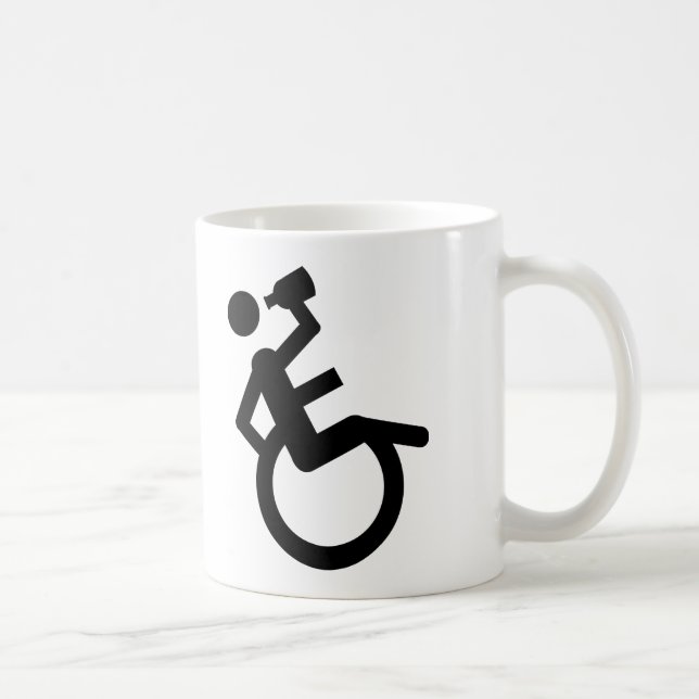 wheelchair boozer wheel chair coffee mug (Right)
