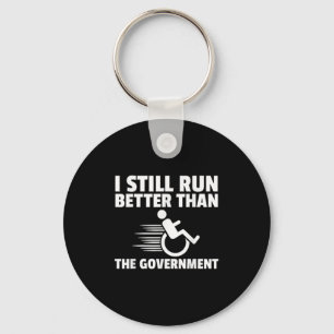 Wheelchair Disability Gift Funny Handicap Keychain
