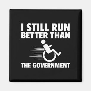 Wheelchair Disability Gift Funny Handicap  Magnet