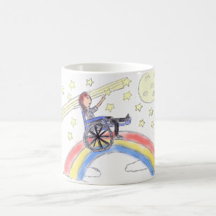 Wheelchair Dreams - Over The Rainbow Coffee Mug