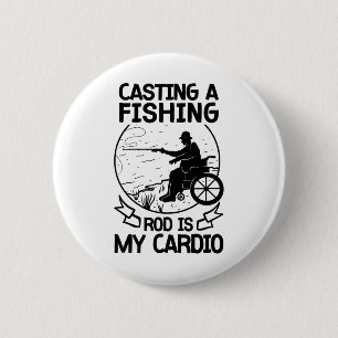 Wheelchair Fisherman Boating Disabled Hob  2 Inch Round Button