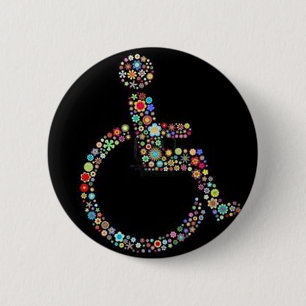 wheelchair_funky_zazzle.jpeg 2 inch round button
