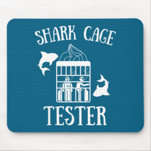 Wheelchair Handicap Humor Handicapped Shark Cage T Mouse Pad