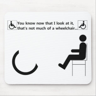 Wheelchair Handicap Logo Mouse Pad