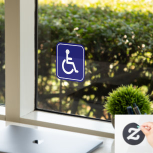 Wheelchair Handicapped Access Home Business  Window Cling