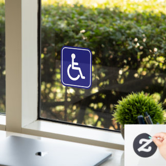 Wheelchair Handicapped Access Home Business Window Cling