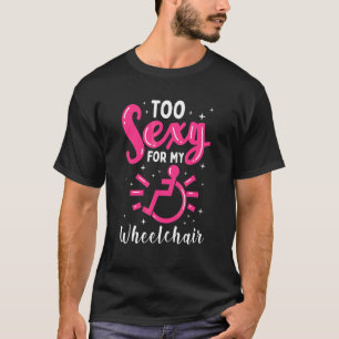 Wheelchair Handicapped Girl Leg Amputee T-Shirt