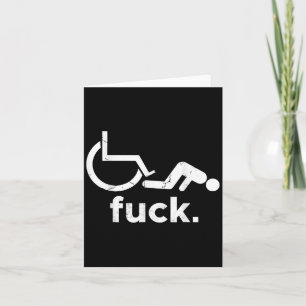 Wheelchair Humor Disability Funny Meme - Wheelchai Card