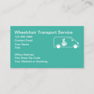 Wheelchair Medical Transport Business Cards