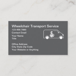 Wheelchair Medical Transport Business Cards