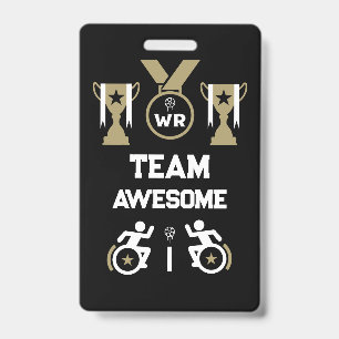 Wheelchair Murderball Sportswear Badge