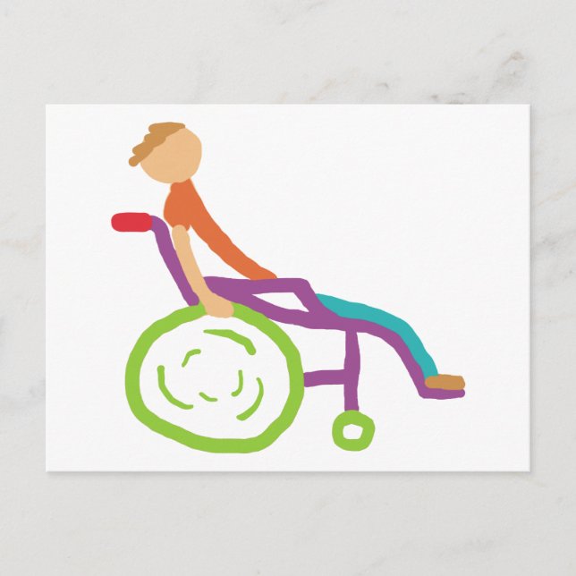 Wheelchair Postcard (Front)