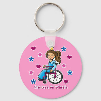 Wheelchair Princess Keychain
