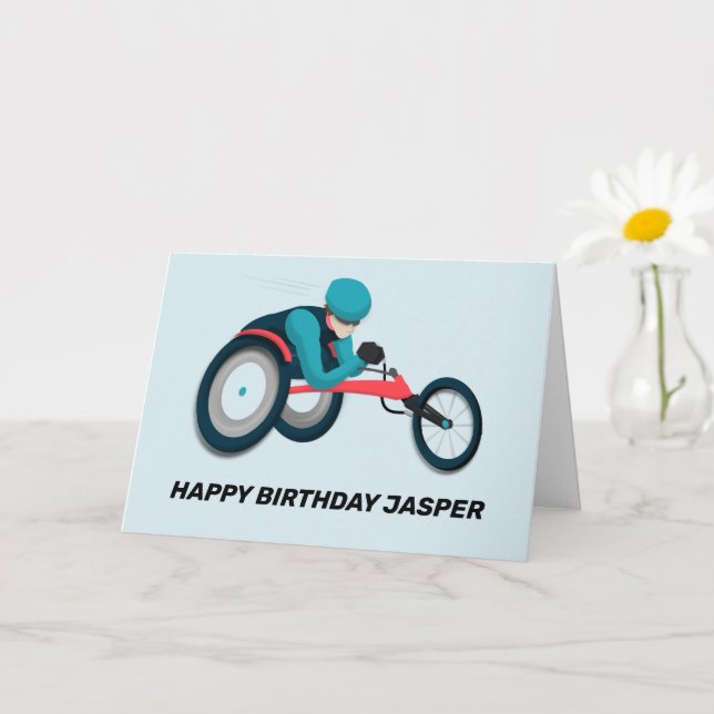Wheelchair Racing Card (Small Plant)