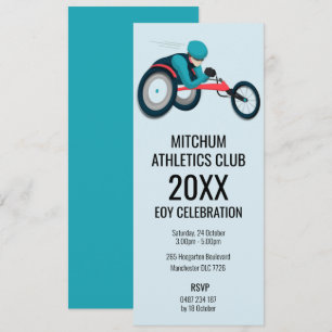 Wheelchair Racing Invitation