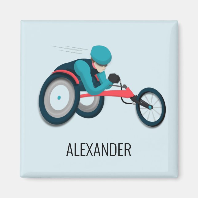 Wheelchair Racing Magnet (Front)