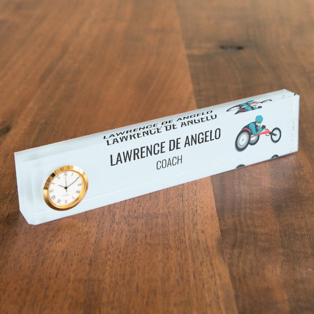 Wheelchair Racing Nameplate (Side)
