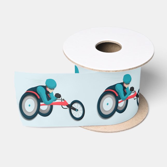 Wheelchair Racing Satin Ribbon (Spool)
