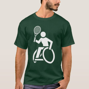 Wheelchair Sportennis retro funny T-Shirt