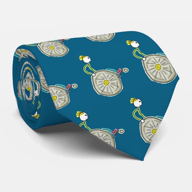 Wheelchair Stickman Tie (Rolled)
