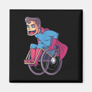 Wheelchair Superhero I Amputee Handicap Disability Magnet