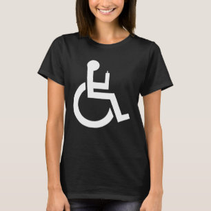 Wheelchair Symbol Disability Humour T-Shirt