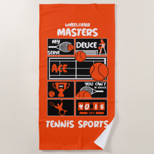 Wheelchair Tennis Players  Bath Towel