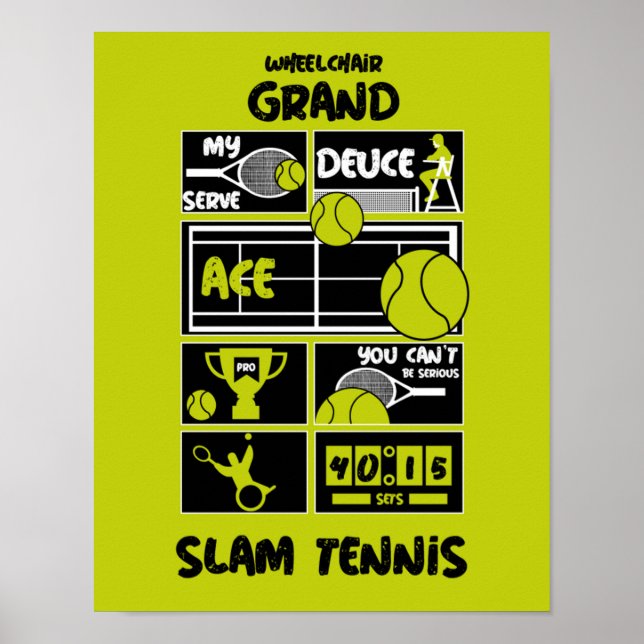 Wheelchair Tennis Players   Poster (Front)