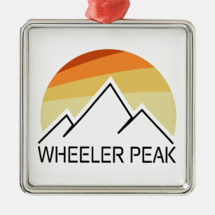 Wheeler Peak Retro Metal Ornament