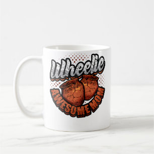 Wheelie Awesome Mom Clay Ceramics Artist Women Pot Coffee Mug