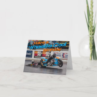 Wheelie cool birthday card