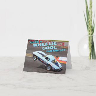 Wheelie cool birthday card