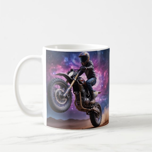 Wheelie Man Coffee Mug (Left)