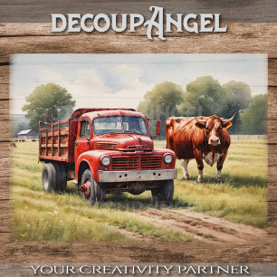 Wheels and Hooves - Decoupage - Tissue Paper