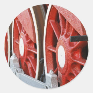 Wheels Classic Round Sticker