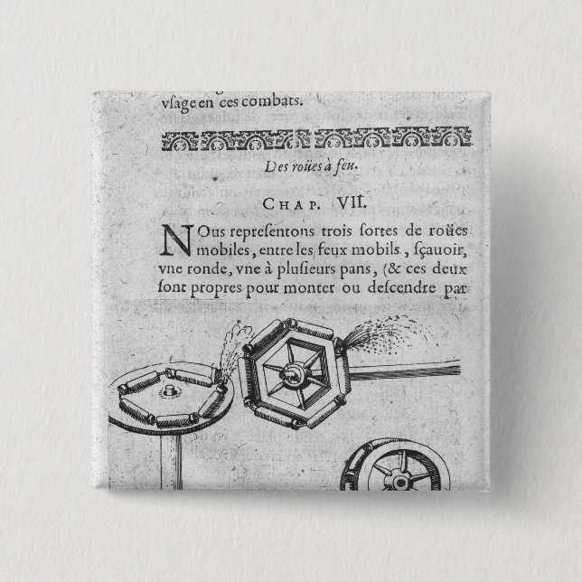 Wheels for fireworks 2 inch square button (Front)